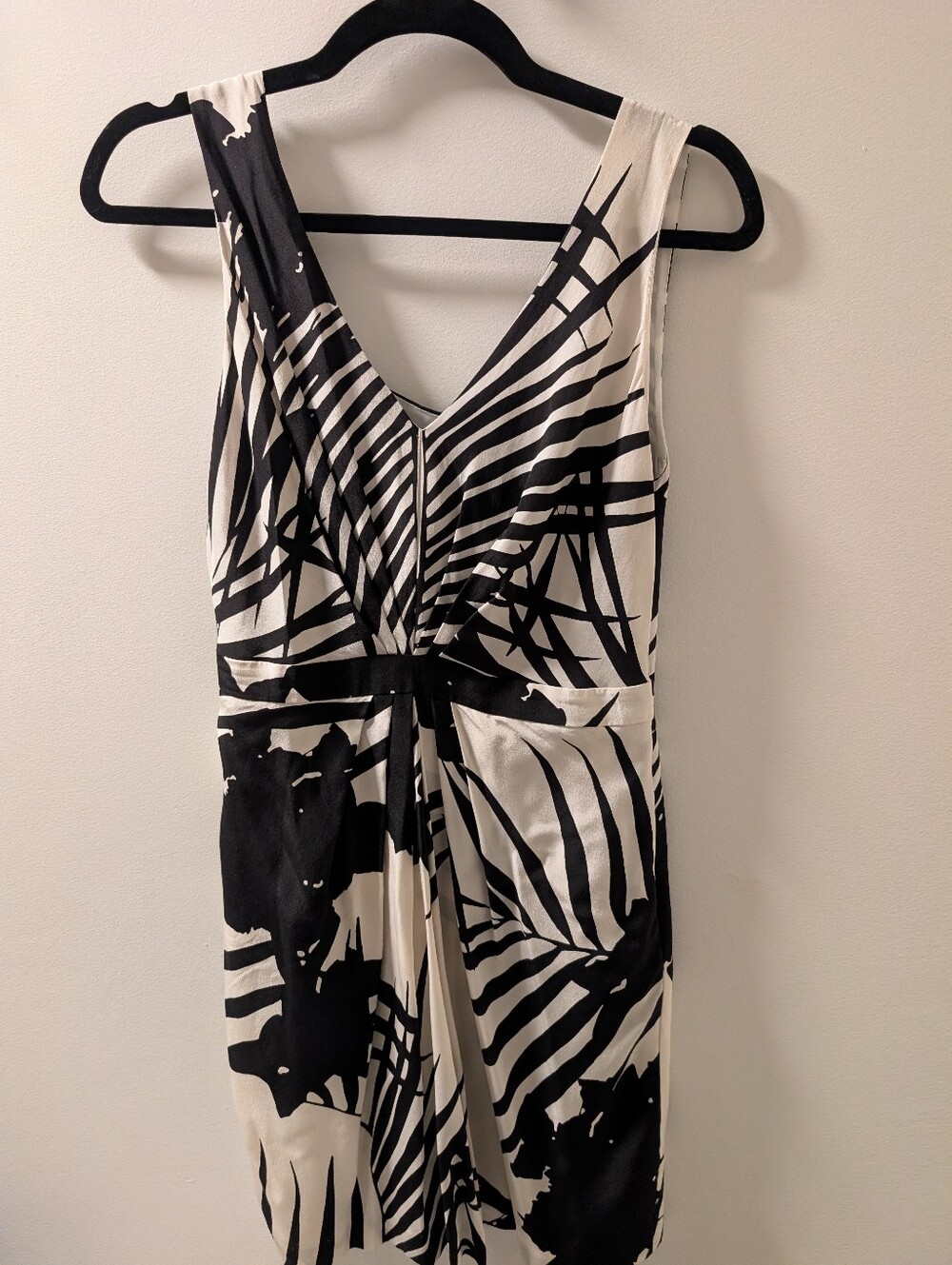 Armani Exchange Women's Black & White Striped Dress